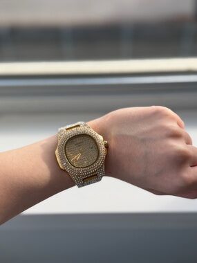 Patek Philippe Gold Crystal-Pavé Women's Watch